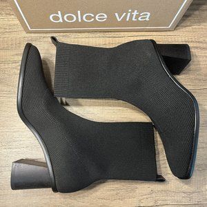 *Sleek* Dolce Vita Alaya Women's Size 6.5 Black Knit Boot